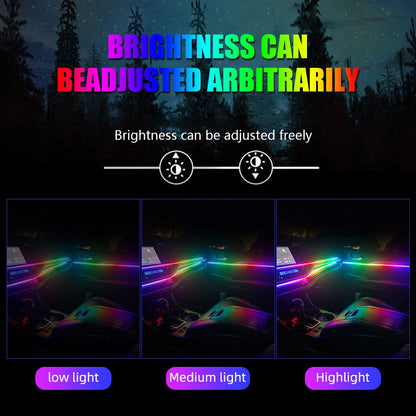 64 Color Symphony Streamer Car Neon Ambient Lights